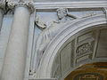 Figure at the Commemorative Arch, leading to the Main Reading Room