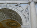 Figure at the Commemorative Arch, leading to the Main Reading Room