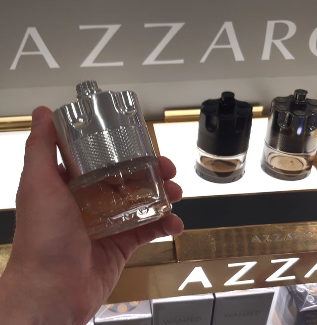 My research visit to the Azzaro fragrance counter