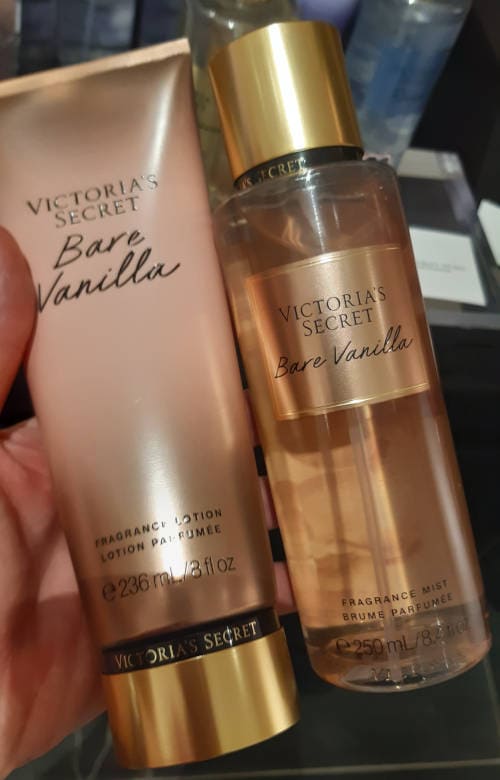 Bare Vanilla Fragrance Mist and matching Fragrance Lotion