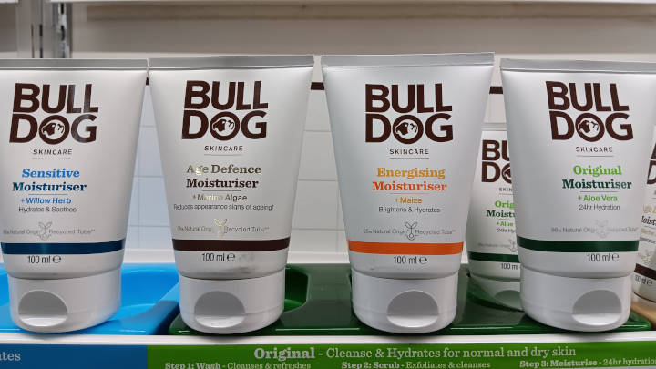 Bulldog moisturisers in-store