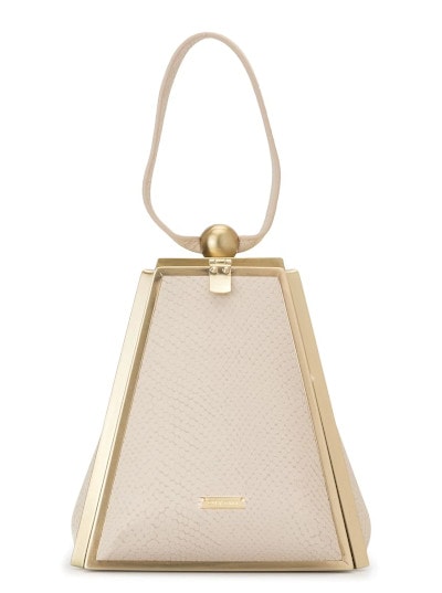 Cult Gaia Trina Snake-Effect Leather Tote