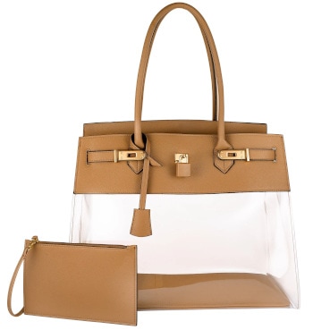 De Vesi De Tropical 40 Camel cruelty free vegan handbag