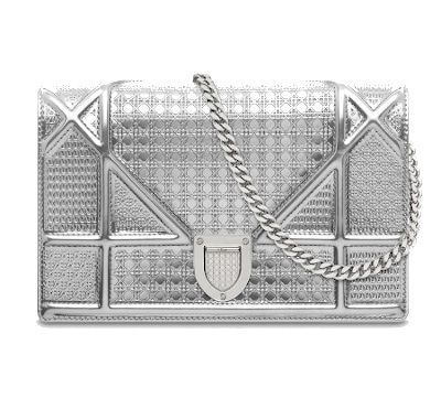 Diorama Metallic Calfskin Pouch - Dior