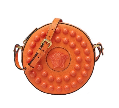 Versace La Medusa Studded Round Camera Bag