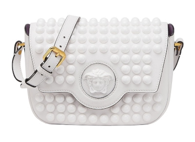 Versace La Medusa Studded Shoulder Bag