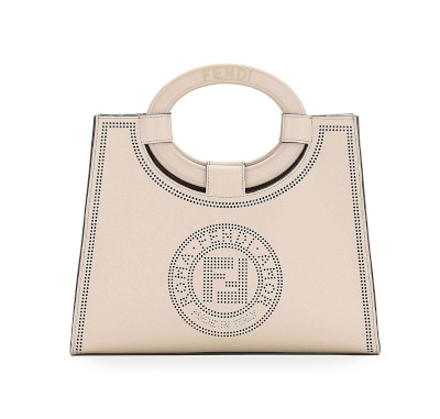 Runaway Small Perforated Leather Tote