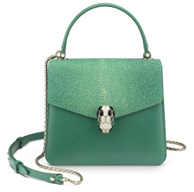 Serpenti Forever Galuchat Top Handle Bag