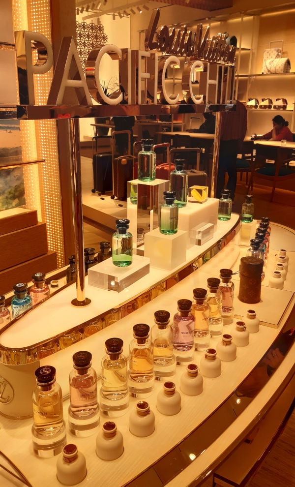 We got to try every Louis Vuitton fragrance in-store!