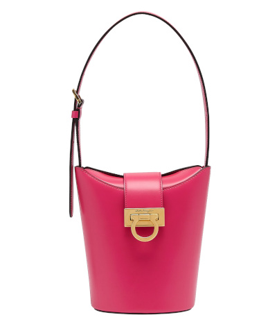 Salvatore Ferragamo Trifolio Shoulder Bucket Bag