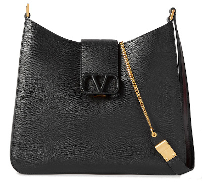 Valentino Garavani VSLING Textured-Leather Shoulder Bag 