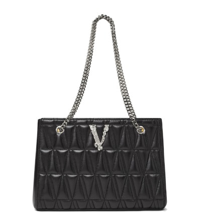 Versace Virtus Quilted Small Tote Bag